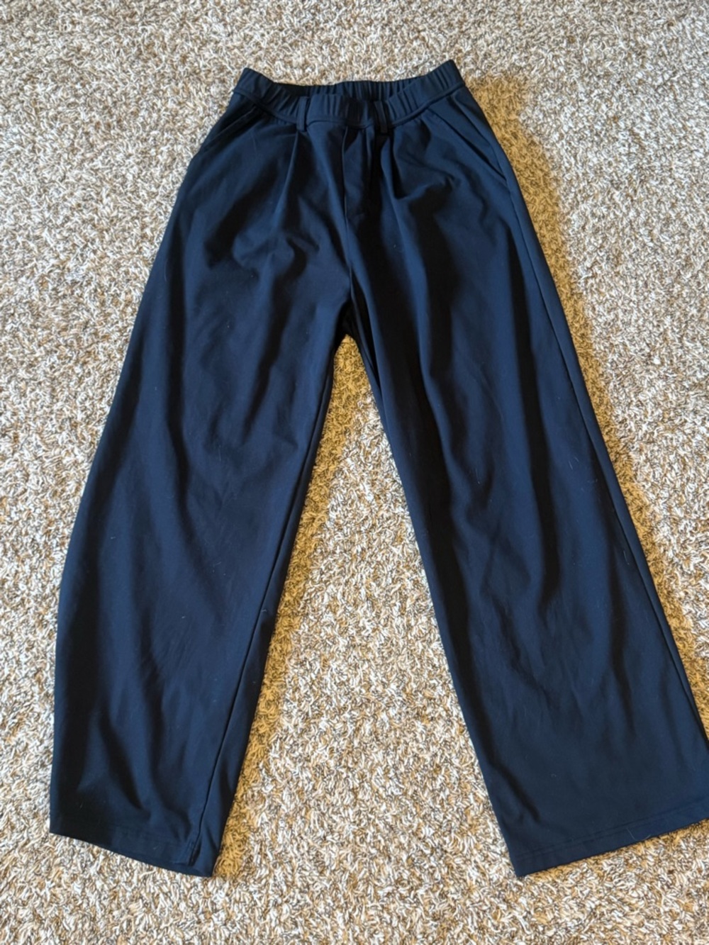 Wide Leg Black Trouser Pants